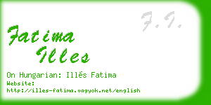 fatima illes business card